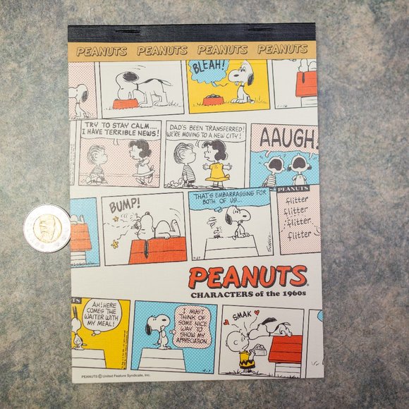 Snoopy Peanuts Characters of the 1960s Notepad Made in Japan Sold in Jap… - Picture 1 of 6